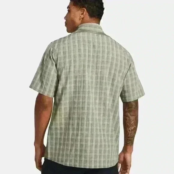 Men's UA Drift Tide 2.0 Plaid Short Sleeve Size Large - Picture 2 of 5